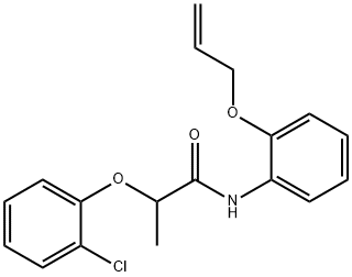 N-[2-(allyloxy)phenyl]-2-(2-chlorophenoxy)propanamide 结构式