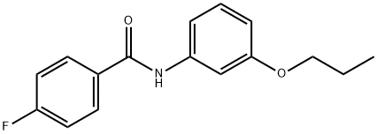 4-fluoro-N-(3-propoxyphenyl)benzamide Struktur