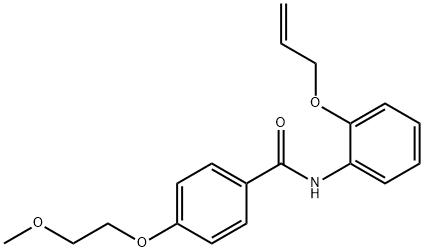 N-[2-(allyloxy)phenyl]-4-(2-methoxyethoxy)benzamide Structure
