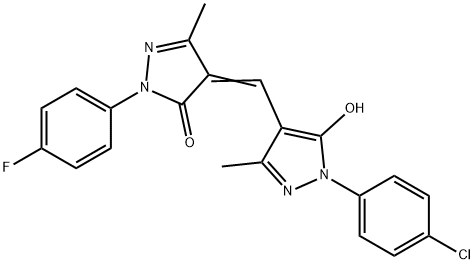 899718-53-7 4-{[1-(4-chlorophenyl)-5-hydroxy-3-methyl-1H-pyrazol-4-yl]methylene}-2-(4-fluorophenyl)-5-methyl-2,4-dihydro-3H-pyrazol-3-one