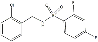N-(2-chlorobenzyl)-2,4-difluorobenzenesulfonamide Structure