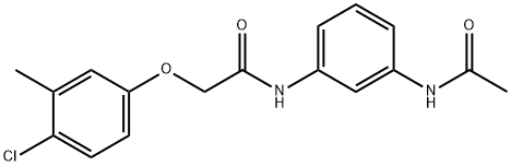N-[3-(acetylamino)phenyl]-2-(4-chloro-3-methylphenoxy)acetamide Struktur