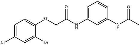 N-[3-(acetylamino)phenyl]-2-(2-bromo-4-chlorophenoxy)acetamide|
