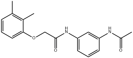 N-[3-(acetylamino)phenyl]-2-(2,3-dimethylphenoxy)acetamide Struktur