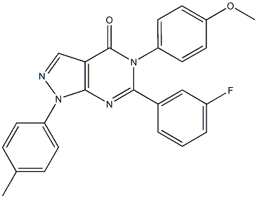 6-(3-fluorophenyl)-5-(4-methoxyphenyl)-1-(4-methylphenyl)-1,5-dihydro-4H-pyrazolo[3,4-d]pyrimidin-4-one|