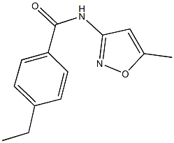 4-ethyl-N-(5-methyl-3-isoxazolyl)benzamide Struktur