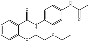 N-[4-(acetylamino)phenyl]-2-(2-ethoxyethoxy)benzamide Struktur
