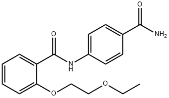 N-[4-(aminocarbonyl)phenyl]-2-(2-ethoxyethoxy)benzamide Structure