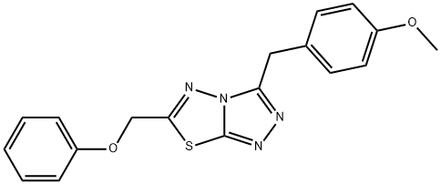 3-(4-methoxybenzyl)-6-(phenoxymethyl)[1,2,4]triazolo[3,4-b][1,3,4]thiadiazole|