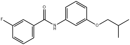 3-fluoro-N-(3-isobutoxyphenyl)benzamide|
