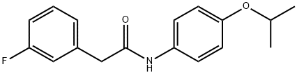 2-(3-fluorophenyl)-N-(4-isopropoxyphenyl)acetamide Structure