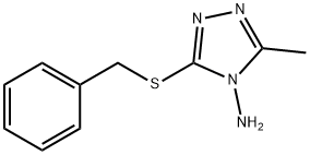 3-(benzylsulfanyl)-5-methyl-4H-1,2,4-triazol-4-amine,90871-40-2,结构式
