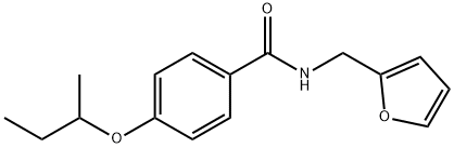 4-(sec-butoxy)-N-(2-furylmethyl)benzamide Struktur