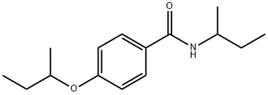 4-(sec-butoxy)-N-(sec-butyl)benzamide Struktur