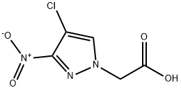 2-(4-氯-3-硝基-1H-吡唑-1-基)乙酸, 910561-03-4, 结构式
