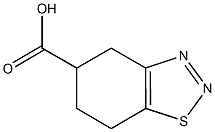 4,5,6,7-tetrahydro-1,2,3-benzothiadiazole-5-carboxylic acid 结构式