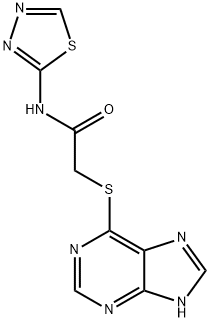 2-(9H-purin-6-ylsulfanyl)-N-(1,3,4-thiadiazol-2-yl)acetamide|