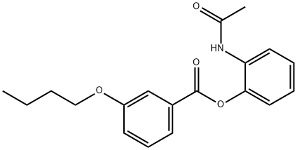 2-(acetylamino)phenyl 3-butoxybenzoate 结构式
