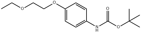 tert-butyl 4-(2-ethoxyethoxy)phenylcarbamate Struktur