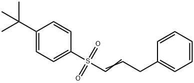 1-tert-butyl-4-[(3-phenyl-1-propenyl)sulfonyl]benzene 结构式