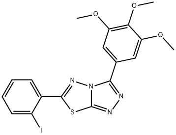 915879-51-5 6-(2-iodophenyl)-3-(3,4,5-trimethoxyphenyl)[1,2,4]triazolo[3,4-b][1,3,4]thiadiazole