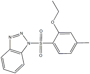 2-(1H-1,2,3-benzotriazol-1-ylsulfonyl)-5-methylphenyl ethyl ether Structure