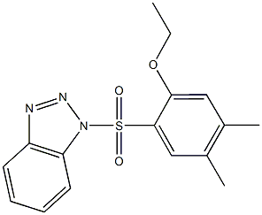 2-(1H-1,2,3-benzotriazol-1-ylsulfonyl)-4,5-dimethylphenyl ethyl ether|