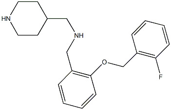 N-{2-[(2-fluorobenzyl)oxy]benzyl}-N-(4-piperidinylmethyl)amine,919013-54-0,结构式