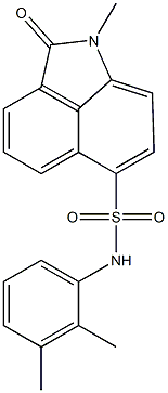 N-(2,3-dimethylphenyl)-1-methyl-2-oxo-1,2-dihydrobenzo[cd]indole-6-sulfonamide Structure