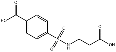 4-{[(2-carboxyethyl)amino]sulfonyl}benzoic acid Struktur