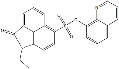 8-quinolinyl 1-ethyl-2-oxo-1,2-dihydrobenzo[cd]indole-6-sulfonate Structure