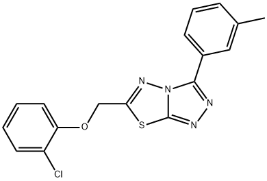 923554-08-9 6-[(2-chlorophenoxy)methyl]-3-(3-methylphenyl)[1,2,4]triazolo[3,4-b][1,3,4]thiadiazole