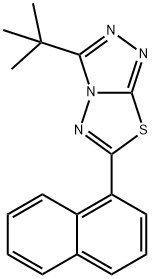 3-tert-butyl-6-(1-naphthyl)[1,2,4]triazolo[3,4-b][1,3,4]thiadiazole|