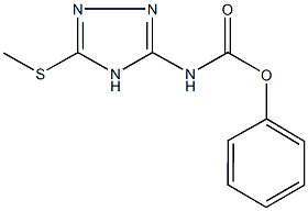 phenyl 5-(methylsulfanyl)-4H-1,2,4-triazol-3-ylcarbamate Structure