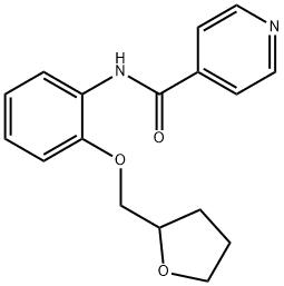 N-[2-(tetrahydro-2-furanylmethoxy)phenyl]isonicotinamide,925076-94-4,结构式