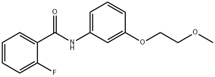 2-fluoro-N-[3-(2-methoxyethoxy)phenyl]benzamide Structure