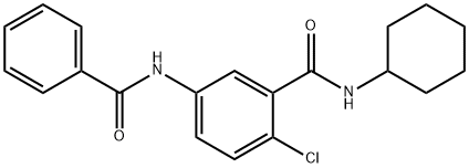 5-(benzoylamino)-2-chloro-N-cyclohexylbenzamide,925170-45-2,结构式