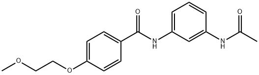 N-[3-(acetylamino)phenyl]-4-(2-methoxyethoxy)benzamide Structure