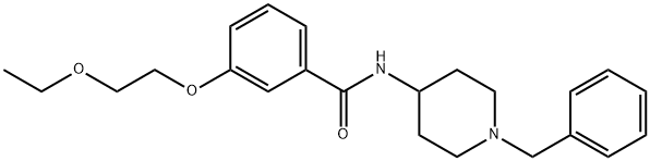 N-(1-benzyl-4-piperidinyl)-3-(2-ethoxyethoxy)benzamide,925188-74-5,结构式