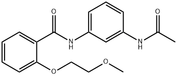 N-[3-(acetylamino)phenyl]-2-(2-methoxyethoxy)benzamide Struktur