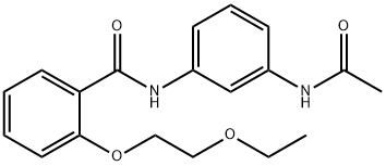 N-[3-(acetylamino)phenyl]-2-(2-ethoxyethoxy)benzamide Struktur
