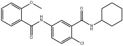 925600-01-7 2-chloro-N-cyclohexyl-5-[(2-methoxybenzoyl)amino]benzamide