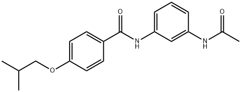 N-[3-(acetylamino)phenyl]-4-isobutoxybenzamide Struktur
