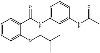 N-[3-(acetylamino)phenyl]-2-isobutoxybenzamide Structure