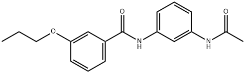N-[3-(acetylamino)phenyl]-3-propoxybenzamide Struktur