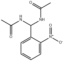 N-((acetylamino){2-nitrophenyl}methyl)acetamide Struktur