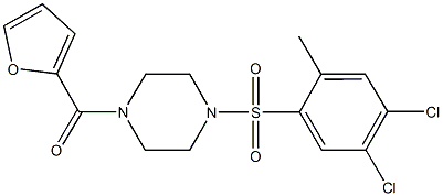 927636-72-4 1-[(4,5-dichloro-2-methylphenyl)sulfonyl]-4-(2-furoyl)piperazine