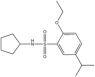 N-cyclopentyl-2-ethoxy-5-isopropylbenzenesulfonamide Structure