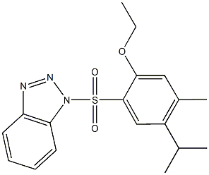 2-(1H-1,2,3-benzotriazol-1-ylsulfonyl)-4-isopropyl-5-methylphenyl ethyl ether Struktur