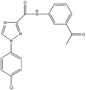 N-(3-acetylphenyl)-1-(4-chlorophenyl)-1H-1,2,4-triazole-3-carboxamide Structure